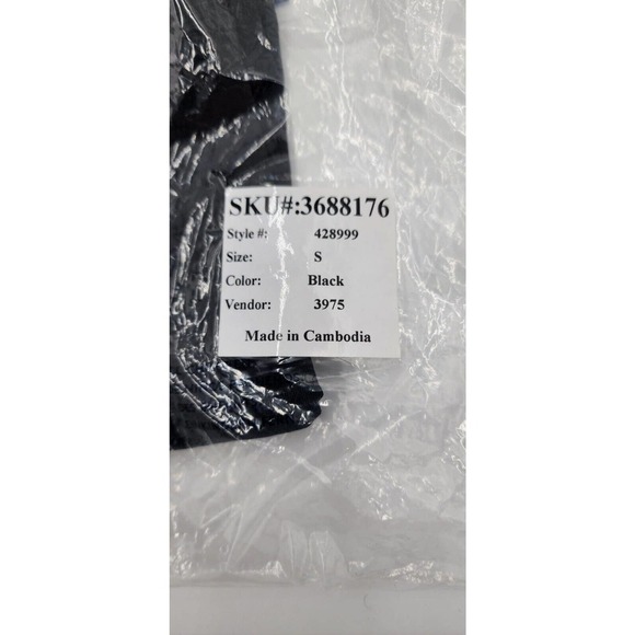 Lands' End Outfitters Women's Rapid Dry Black Tonal Stripe Polo Shirt Top Small - Picture 10 of 11